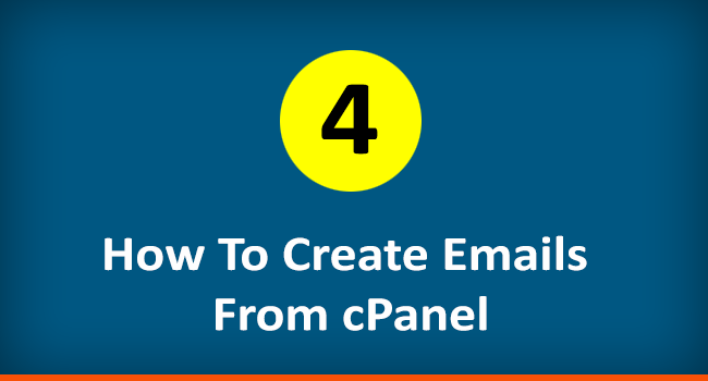 Creating Email accounts from cPanel