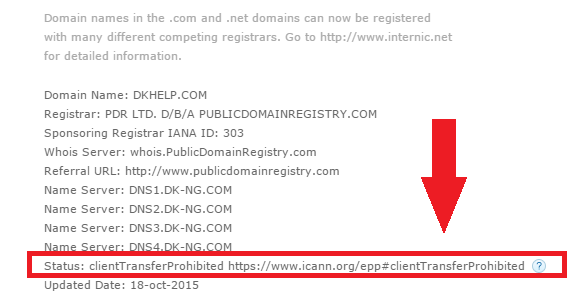 Domain status is clientTransferProhibited which means that you must unlock your domain to transfer it away from your current registrar.