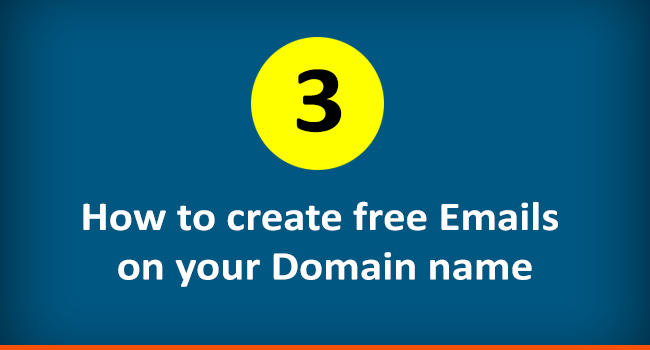 Create free emails with domain name