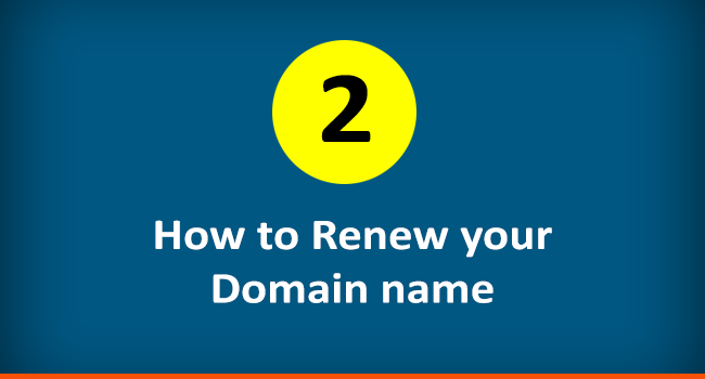 How to renew a domain name